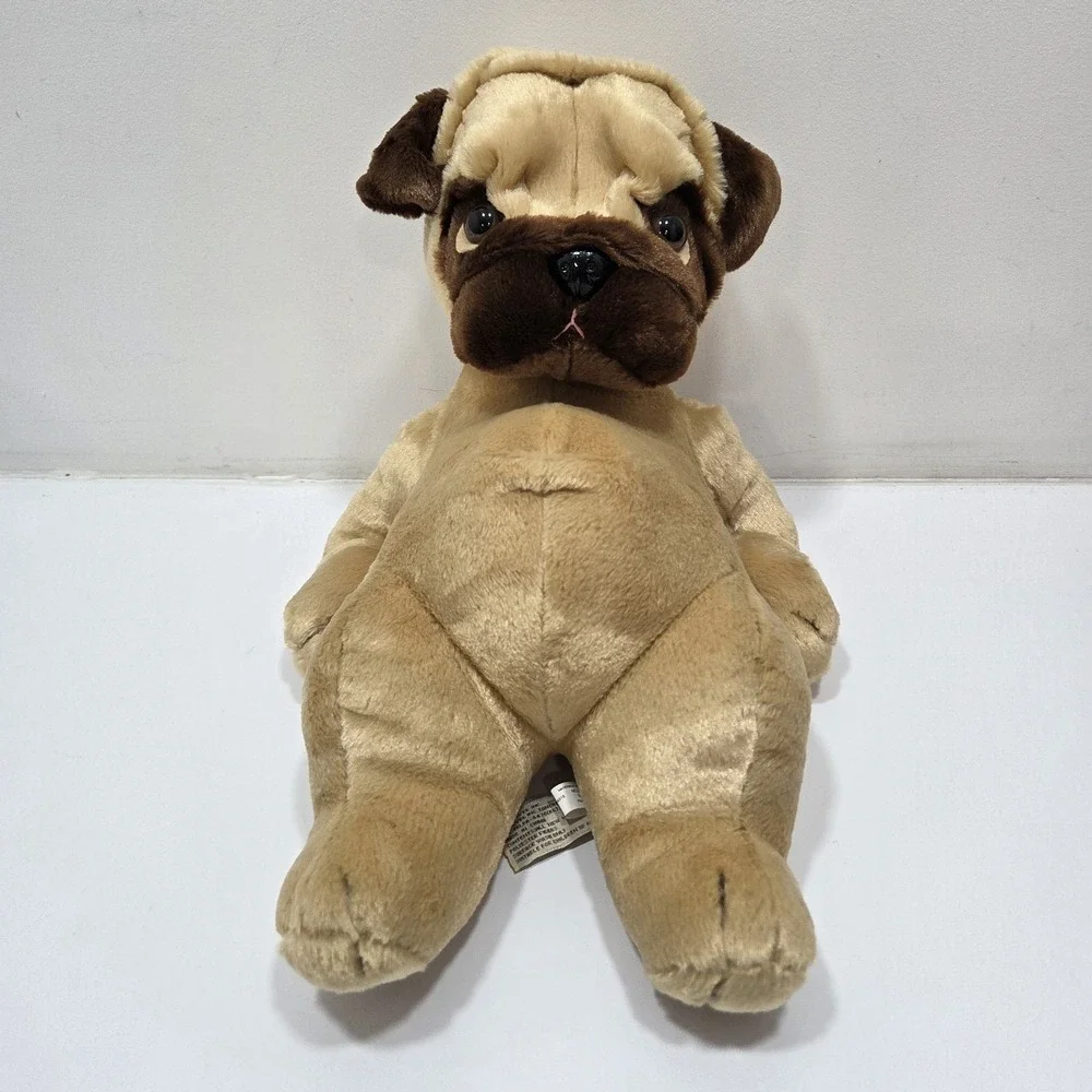 Bestever Toy Pug Dog Plush Lounging‎ Puppy Laying Stuffed Animal